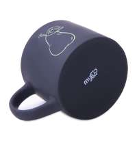 Кружка YASNA с покрытием SOFT-TOUCH, черный с зеленым, 310 мл, фарфор