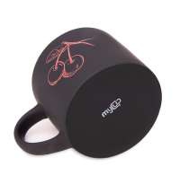 Кружка YASNA с покрытием SOFT-TOUCH, черный с красным, 310 мл, фарфор