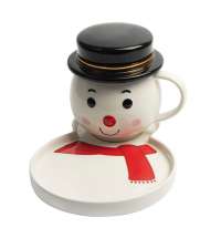 Чайная пара СНЕГОВИК с крышкой