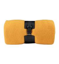 Плед  "Belt"; жёлтый; 130 х 180 см; 100% акрил, с поясом