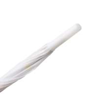 Зонт-трость с пластиковой ручкой, полуавтомат; белый; D=103 см; нейлон