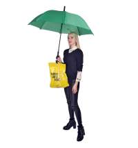 Зонт-трость HALRUM, пластиковая ручка, полуавтомат