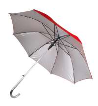 Зонт-трость SILVER, пластиковая ручка, полуавтомат