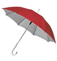 Зонт-трость SILVER, пластиковая ручка, полуавтомат