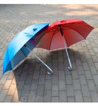 Зонт-трость SILVER, пластиковая ручка, полуавтомат