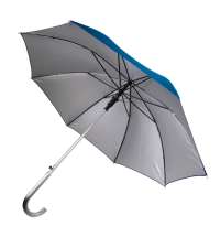 Зонт-трость SILVER, пластиковая ручка, полуавтомат