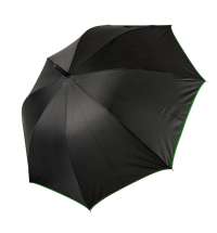Зонт-трость BACK TO BLACK, пластиковая ручка, полуавтомат