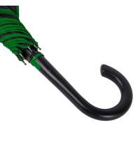 Зонт-трость BACK TO BLACK, пластиковая ручка, полуавтомат