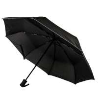 Зонт LONDON складной, автомат; черный; D=100 см; 100% полиэстер