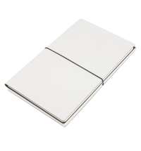 Набор подарочный SILENT-ZONE: бизнес-блокнот, ручка, наушники, коробка, стружка, бело-черный