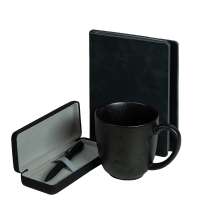 Набор подарочный AUTOGRAPH: кружка, ежедневник, ручка, футляр для ручки, стружка, коробка, черный
