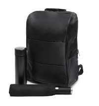 Набор подарочный BLACK POWER: термос, зонт складной, рюкзак, черный