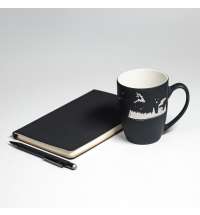 Набор подарочный ARISTOCRATIC: ежедневник, ручка, кружка; черный/серебро