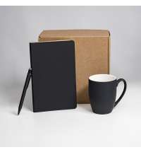 Набор подарочный ARISTOCRATIC: ежедневник, ручка, кружка; черный/серебро