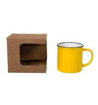 Коробка для кружек 27700, 27601, 23505, 27602 размер 11,8 х 9,0 х 10,8 см, микрогофрок., коричневый