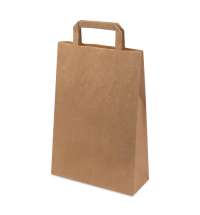 Пакет бумажный QUADRATA S, крафт, плотность 80 г/м2, 33 х 22 х 9 cм