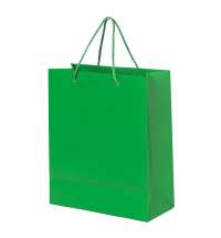 Пакет подарочный GLAM 27х12х32  см, зелёный