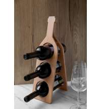 Подставка под винные бутылки (бутылка), 13*46,5*2,5см, бук