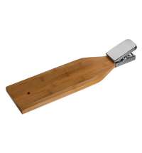 Доска для чистки рыбы деревянная,  с зажимом, 12*46*2см, бук