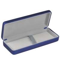 Футляр для 1-2 ручек, синий, PU-материал