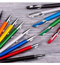 Ручка шариковая EPSILON,, розовый/хром, металл