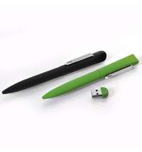 IQ, ручка с флешкой, 8 GB, металл, soft-touch