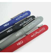 Ручка шариковая NEO с подсветкой после гравировки, soft touch