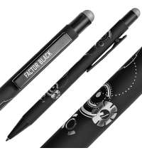 Ручка шариковая FACTOR BLACK со стилусом