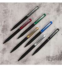 Ручка шариковая M1, пластик, металл, покрытие soft touch