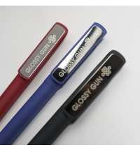 Ручка шариковая GLOSSY GUN с покрытием soft touch