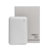 Универсальный аккумулятор Rib 5 (5000 мАч), белый, 9,8х6.3х1,4 см