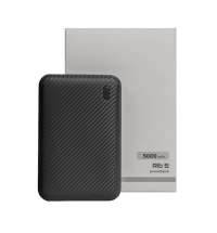 Универсальный аккумулятор Rib 5 (5000 мАч), черный, 9,8х6.3х1,4 см