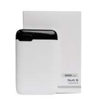 Универсальный аккумулятор Num 5 (5000 мАч), белый, 10,2х6.3х1,2 см