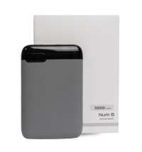 Универсальный аккумулятор Num 5 (5000 мАч), серый, 10,2х6.3х1,2 см