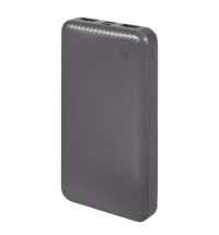 Универсальный аккумулятор Rib 10 (10000 мАч), серый, 13,5х6.8х1,5 см