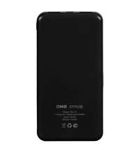 Универсальный аккумулятор Rib 10 (10000 мАч), черный, 13,5х6.8х1,5 см