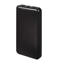 Универсальный аккумулятор Rib 10 (10000 мАч), черный, 13,5х6.8х1,5 см