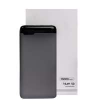Универсальный аккумулятор Num 10 (10000 мАч), серый, 13,9х6.9х1,4 см