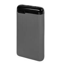 Универсальный аккумулятор Num 10 (10000 мАч), серый, 13,9х6.9х1,4 см