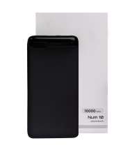 Универсальный аккумулятор Num 10 (10000 мАч), черный, 13,9х6.9х1,4 см