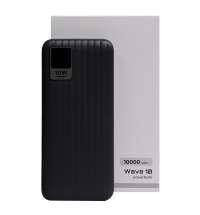 Универсальный аккумулятор Wave 10 (10000 мАч), черный, 14,9х6.7х1,6 см