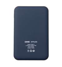 Универсальный аккумулятор Flash 5 (5000 мАч) с подсветкой и soft touch, синий, 9,8х6.3х1,3 см