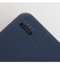 Универсальный аккумулятор Flash 5 (5000 мАч) с подсветкой и soft touch, синий, 9,8х6.3х1,3 см