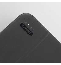 Универсальный аккумулятор Flash 5 (5000 мАч) с подсветкой и soft touch, черный, 9,8х6.3х1,3 см