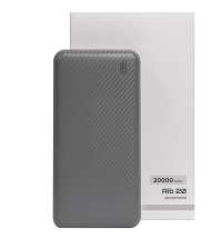 Универсальный аккумулятор Rib 20 (20000 мАч), серый, 14,1х6.9х2,8 см