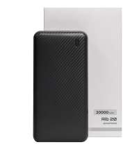 Универсальный аккумулятор Rib 20 (20000 мАч), черный, 14,1х6.9х2,8 см