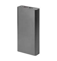 Универсальный аккумулятор Iron line 20 (20000 мАч), металл, серебристый, 14,7х6.6х2,7 см