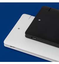 Универсальный аккумулятор Slimus 2.5 (2500 мАч), черный, 9,6х6.2х0,66 см