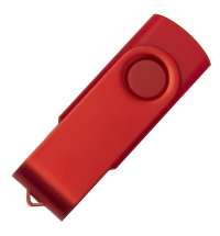 USB flash-карта DOT (16Гб), красный, 5,8х2х1,1см, пластик, металл