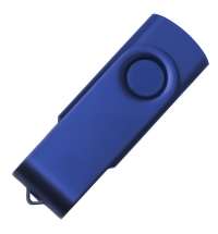 USB flash-карта DOT (16Гб), синий, 5,8х2х1,1см, пластик, металл